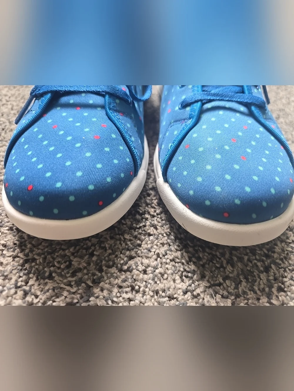 Reebok Womens Skyscape Runaround Comfort Walking Sneakers Polka Dot Size 7.5 - Picture 3 of 9